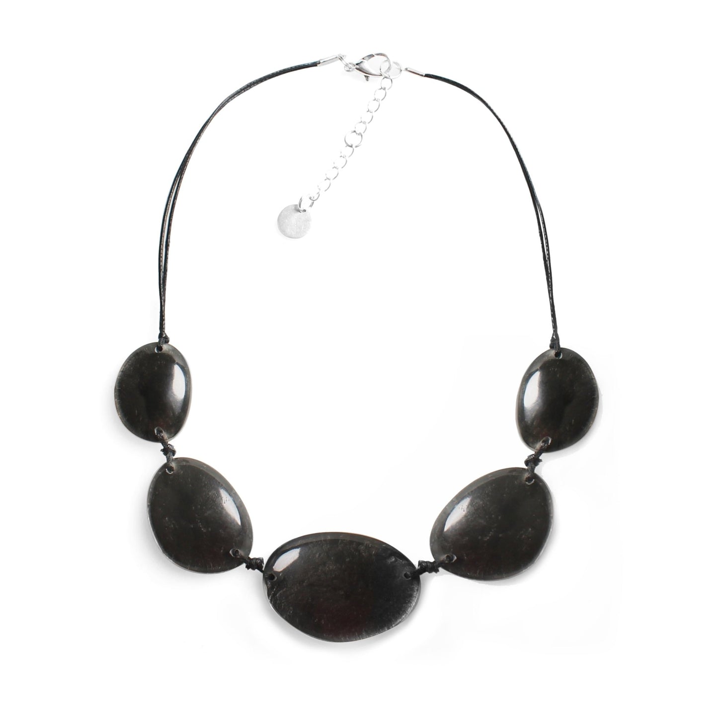 Black Pebble Small Necklace | The Jewellery Stop