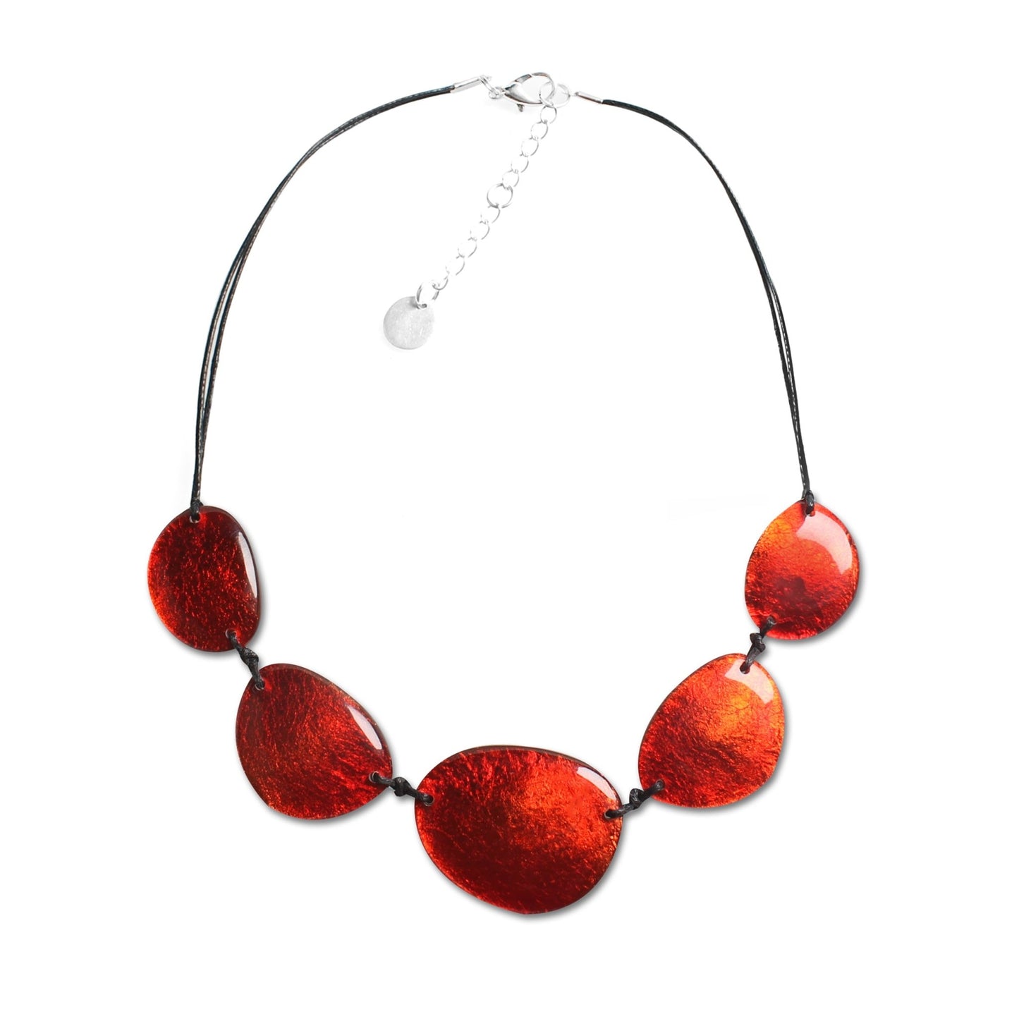 Red Pebble Small Necklace | The Jewellery Stop