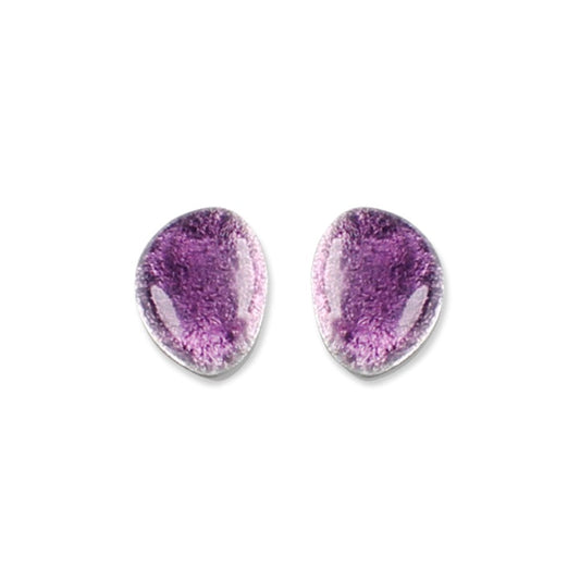 Peacock Pebble Stud Earrings | The Jewellery Stop