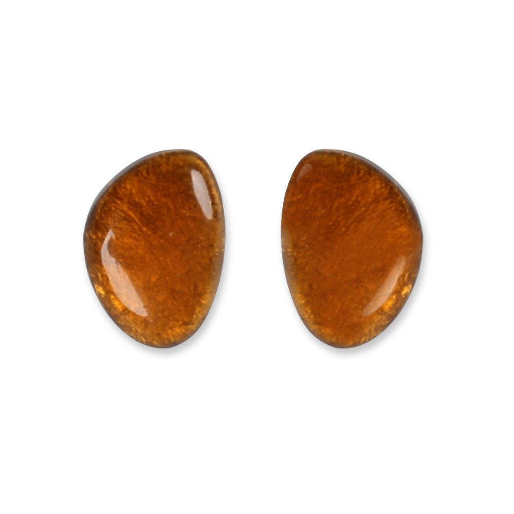 Mustard Pebble Clip Earrings | The Jewellery Stop