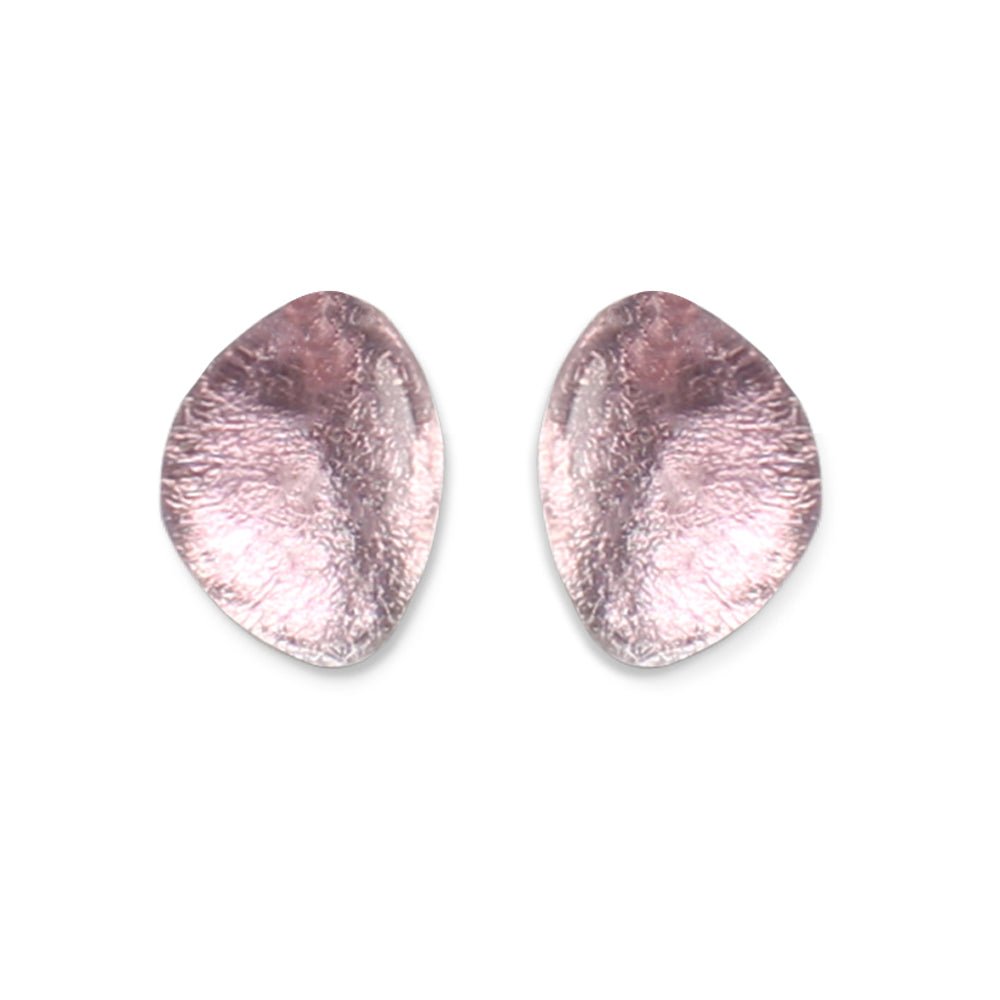 Rose Pebble Clip Earrings | The Jewellery Stop