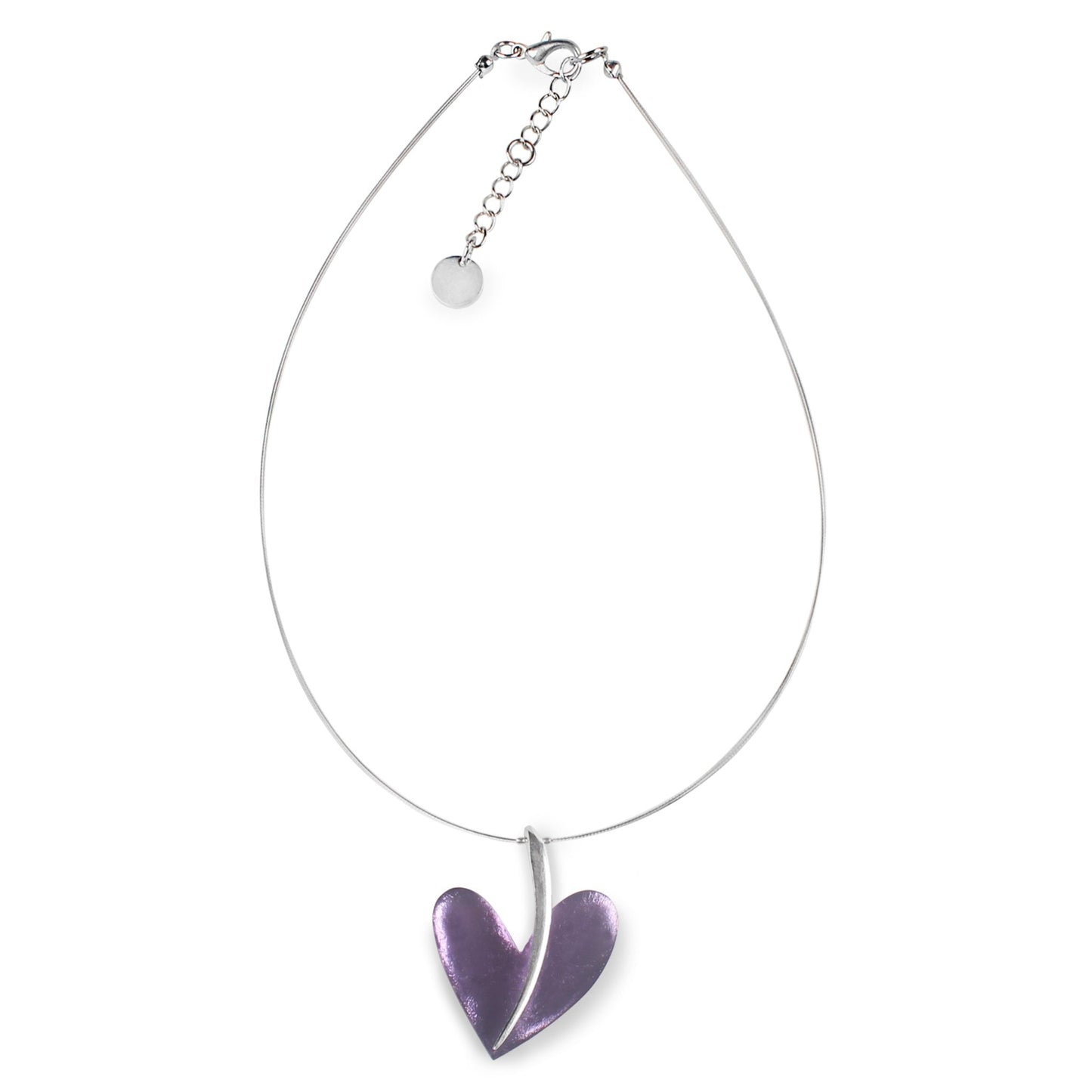 Blush Lollipop Heart Double Sided Pendant | The Jewellery Stop