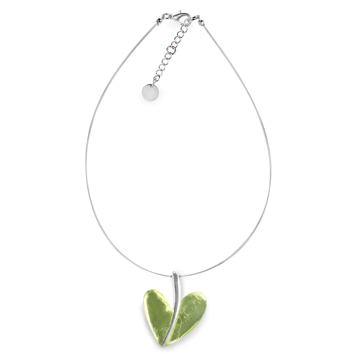Kingfisher Lollipop Heart Double Sided Pendant | The Jewellery Stop