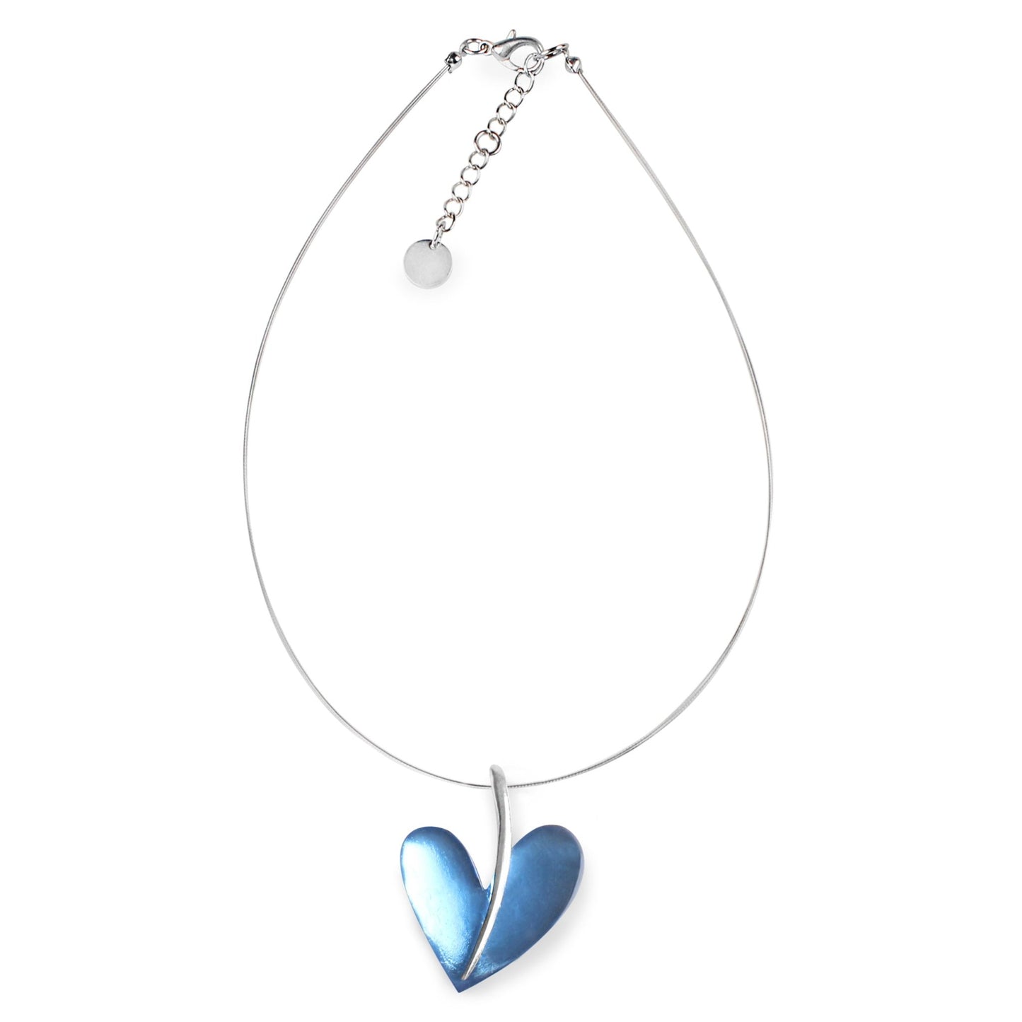 Mediterranean Lollipop Heart Double Sided Pendant | The Jewellery Stop