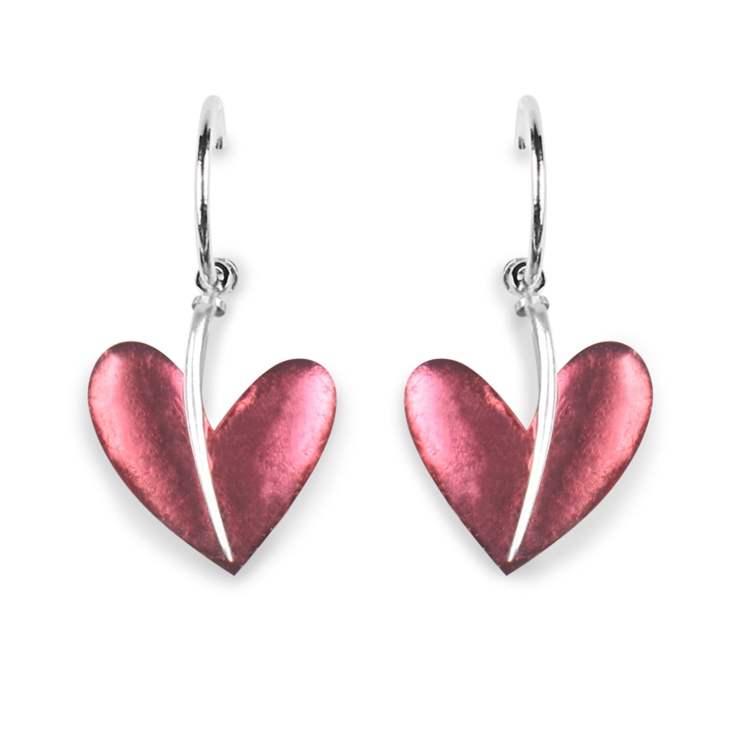 Carnival Lollipop Heart Double Sided Creole Earrings | The Jewellery Stop