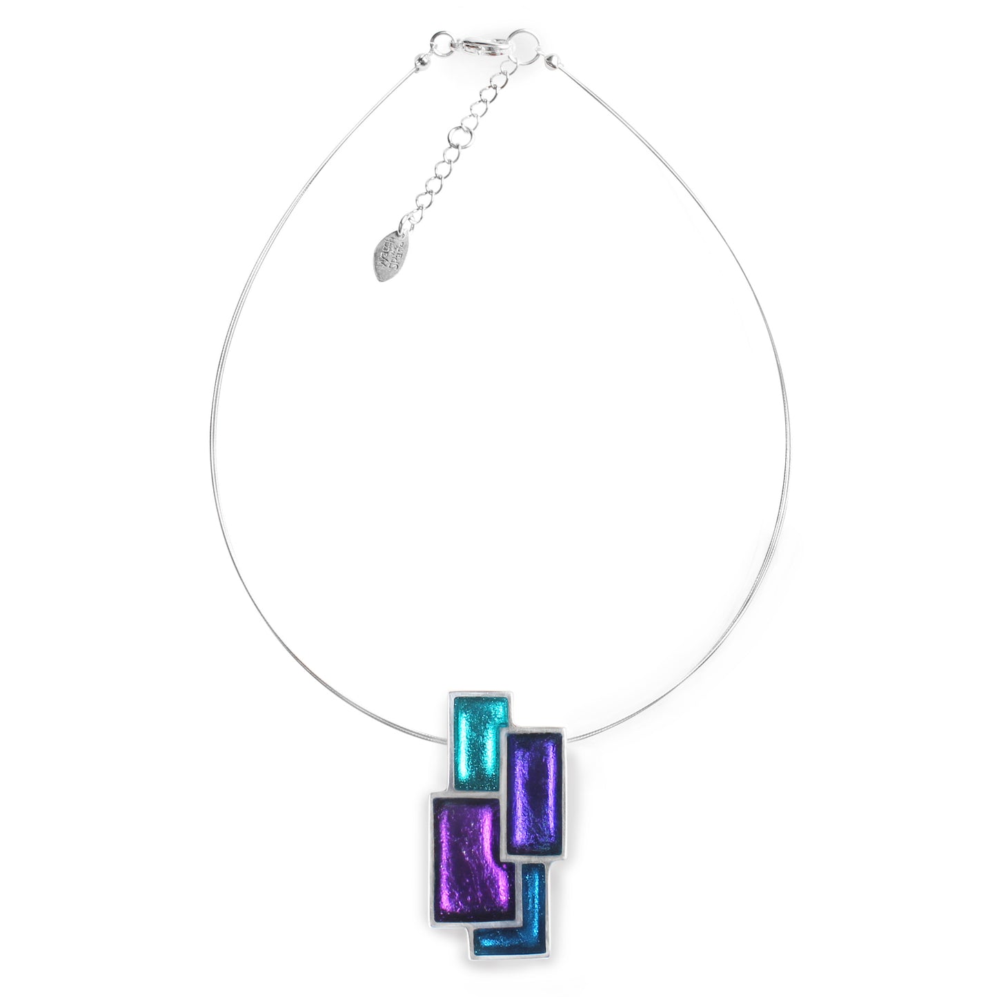 Peacock Collage Pendant | The Jewellery Stop