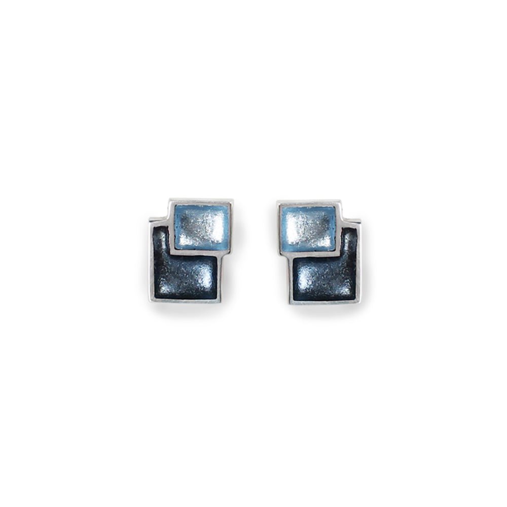 Ice Collage Double Stud Earrings | The Jewellery Stop