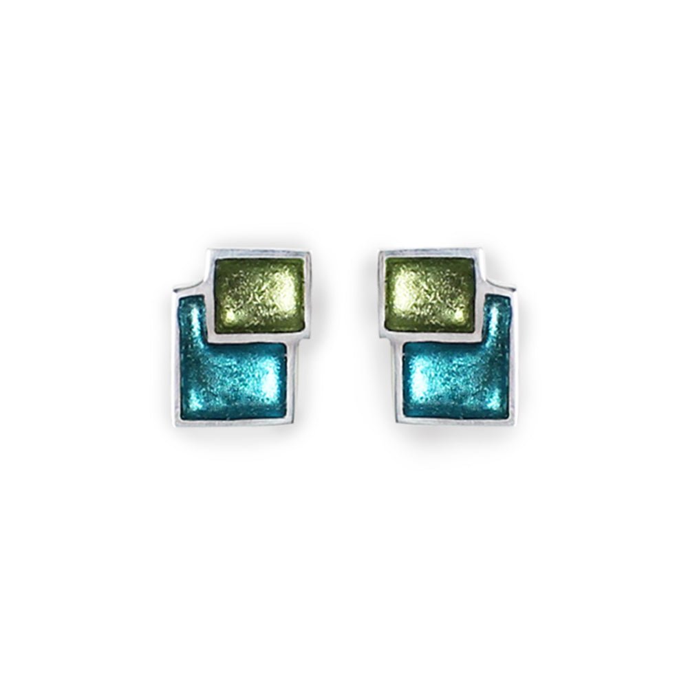 Jade Collage Clip Earrings | The Jewellery Stop