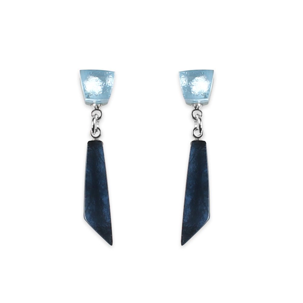 Ice Icicle Double Drop Stud Earrings | The Jewellery Stop