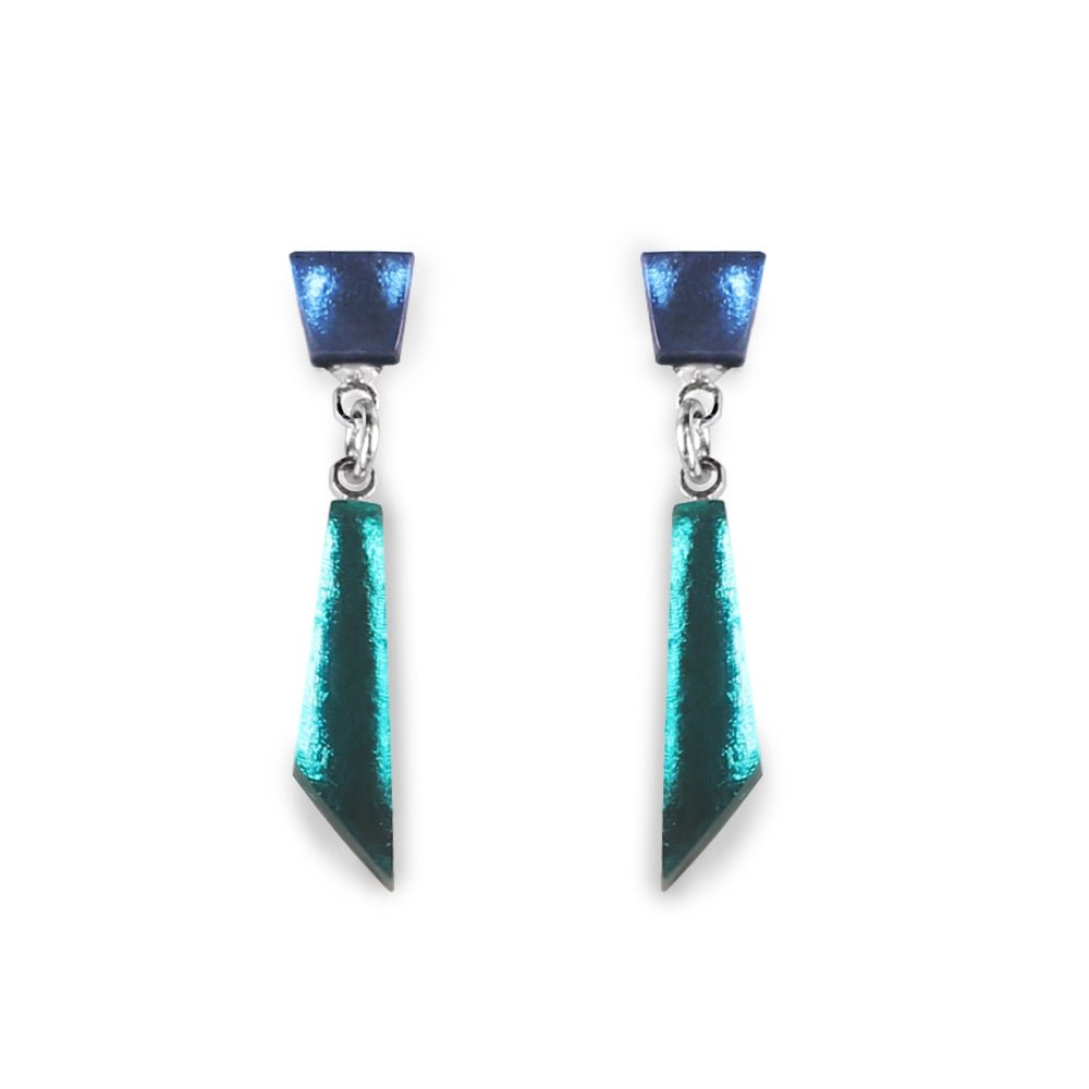 Riviera Icicle Double Drop Stud Earrings | The Jewellery Stop