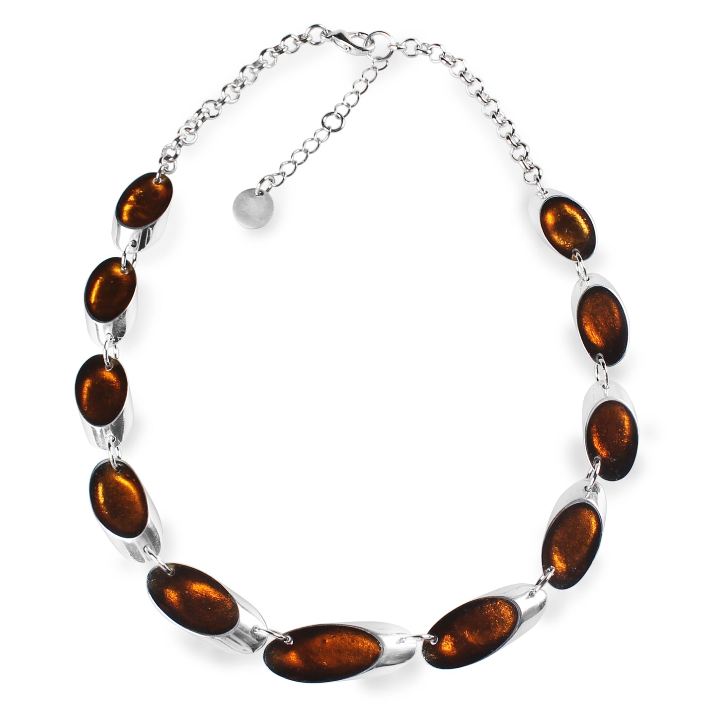 Mustard Oval Slice Necklace | The Jewellery Stop