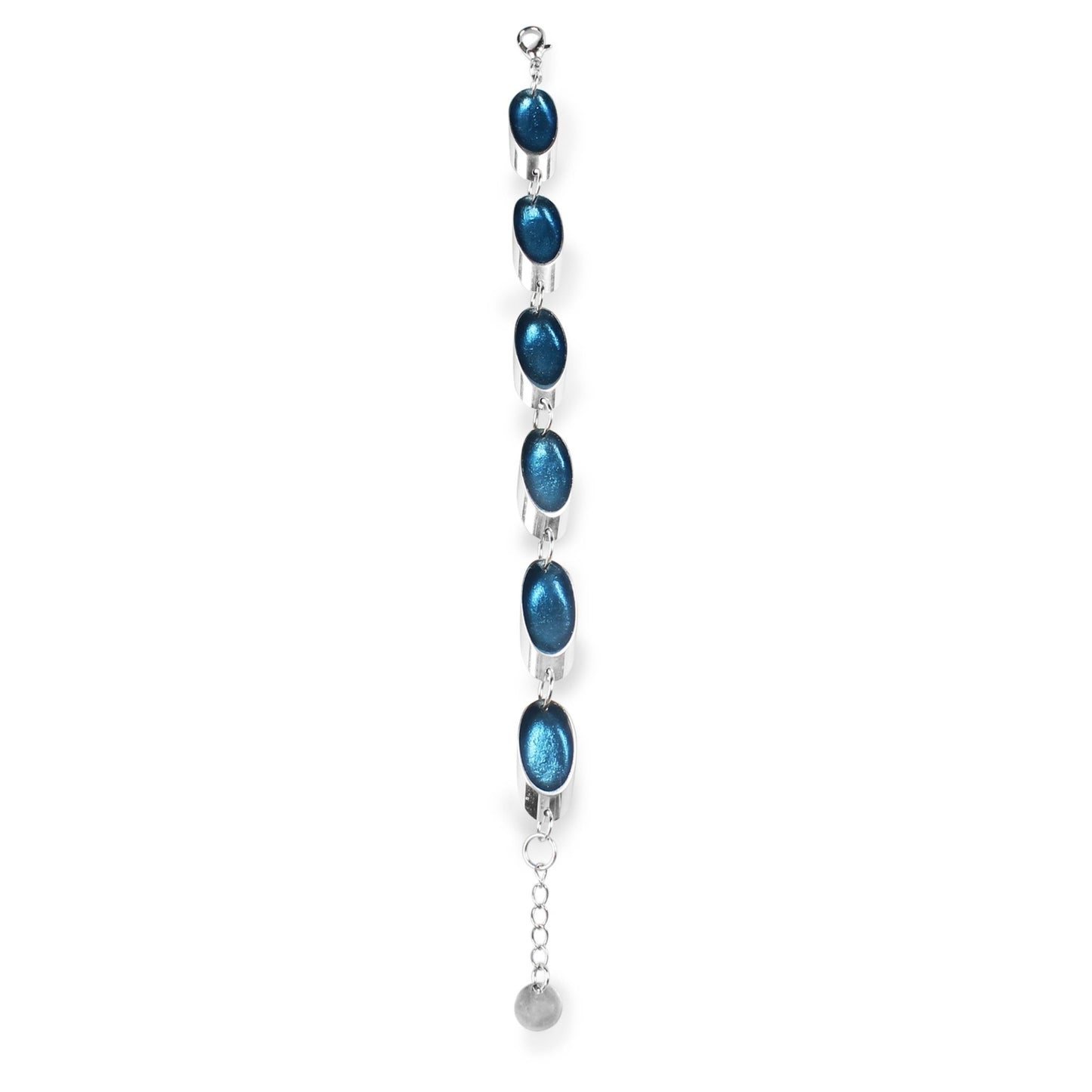 Navy Oval Slice Bracelet | The Jewellery Stop