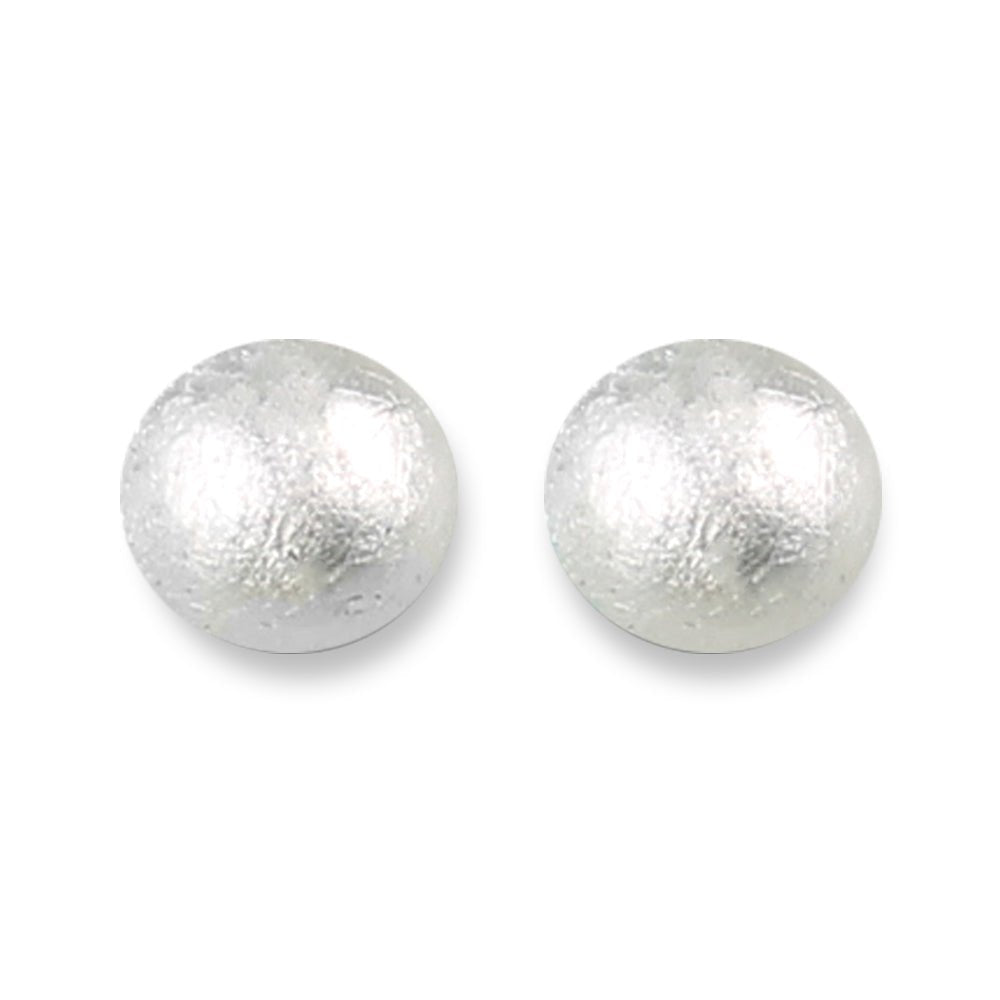 Silver Cabouchon Clip Earrings | The Jewellery Stop