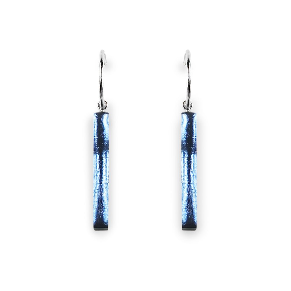 Glacier Square Sticks Creole Earrings | The Jewellery Stop