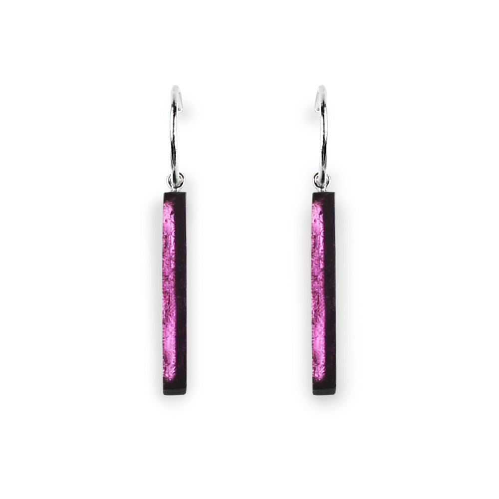Rainbow Square Sticks Creole Earrings | The Jewellery Stop