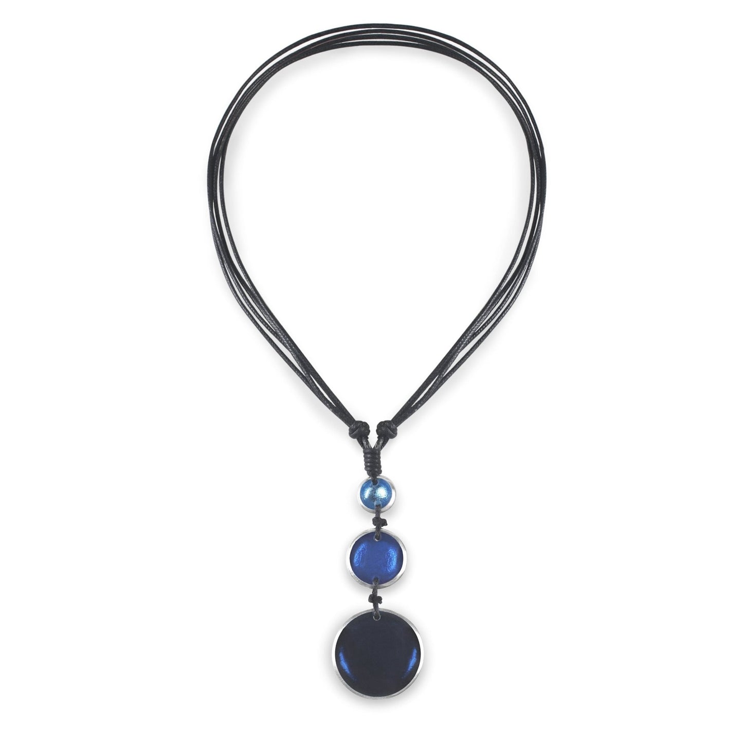 Atlantic Aluminium Pebble 3 Drop Pendant | The Jewellery Stop