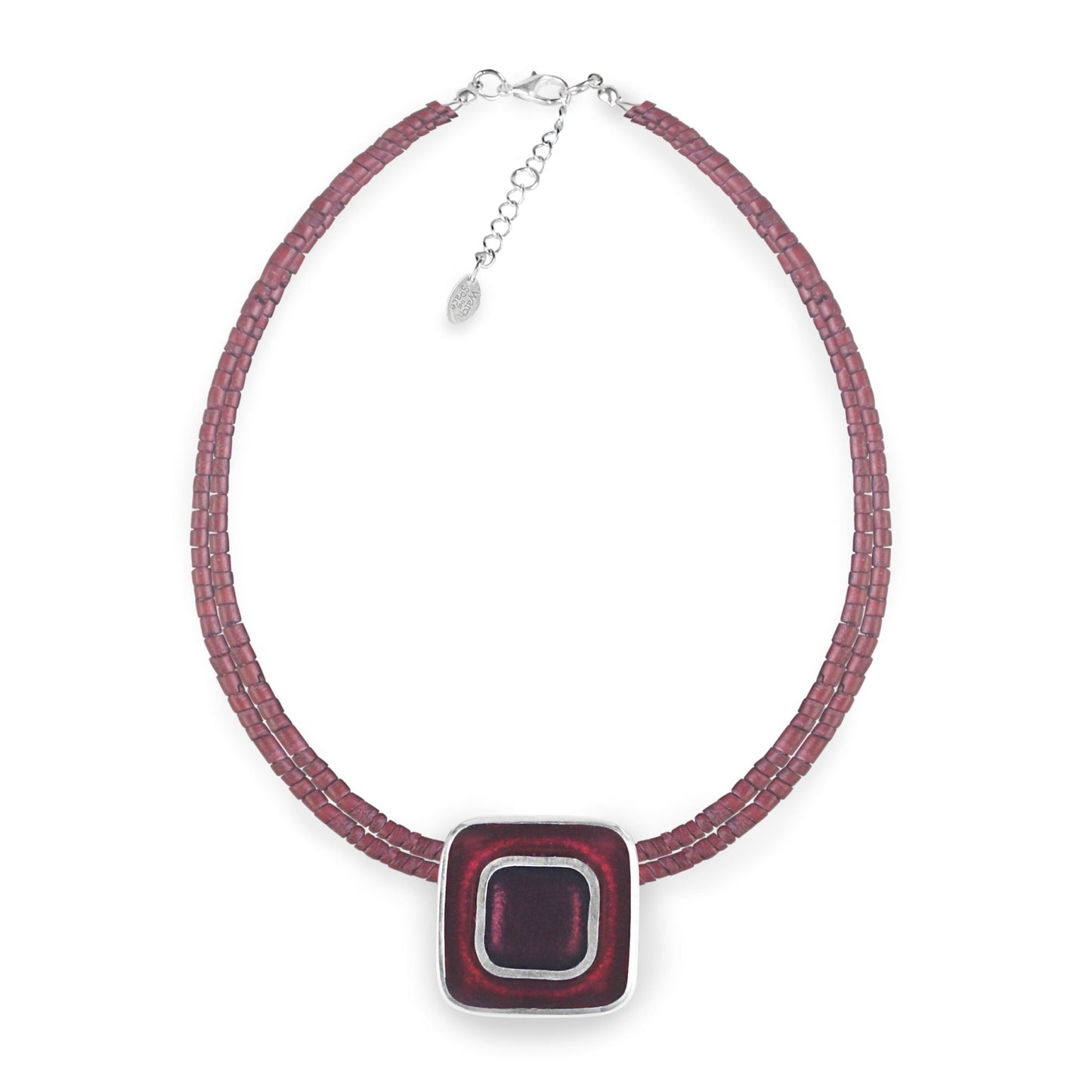 Blackberry Retro Squares Pendant on Coco | The Jewellery Stop