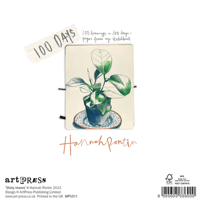 Shiny Leaves Hannah Pontin Greeting Card | The Jewellery Stop