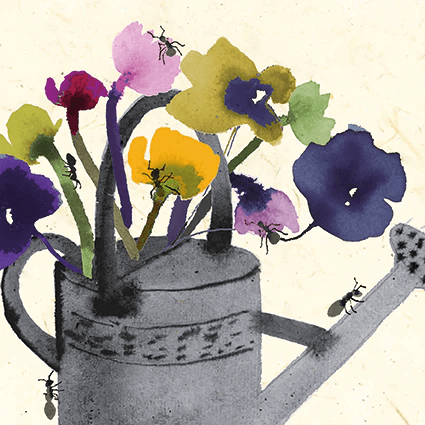 Ants in your Plants Jenny Frean Greeting Card | The Jewellery Stop