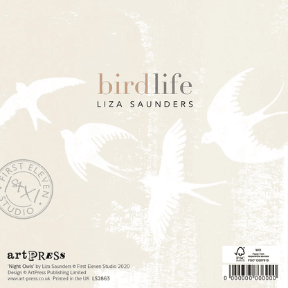 Night Owls Liza Saunders Greeting Card | The Jewellery Stop