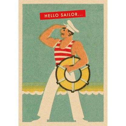 Ahoy Vintage Matchbox Greeting Card | The Jewellery Stop