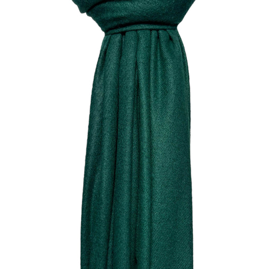Evergreen Plain Wool Mix Scarf