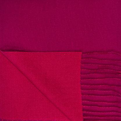 Pink Reversible Two - Tone Cashmere Blend Scarf | The Jewellery Stop