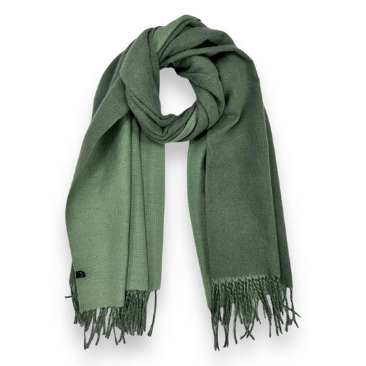 Sage Reversible Two-Tone Cashmere Blend Scarf