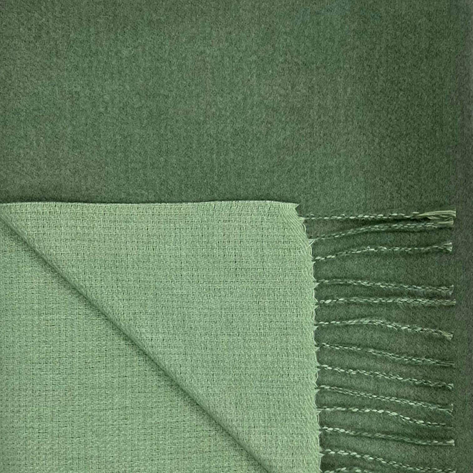 Sage Reversible Two-Tone Cashmere Blend Scarf