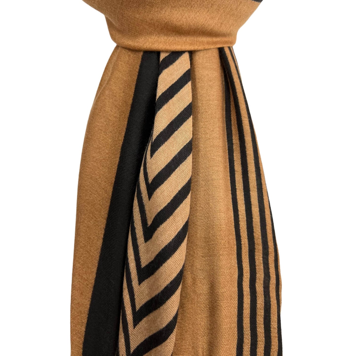 Mocca Maze Pattern Lightweight Scarf | The Jewellery Stop