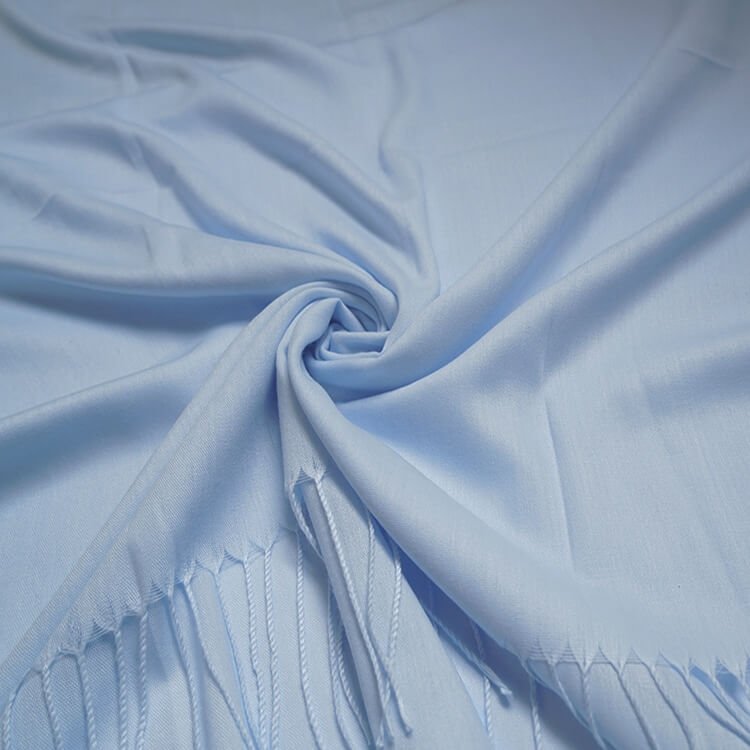 Baby Blue Lightweight Plain Pashmina | The Jewellery Stop