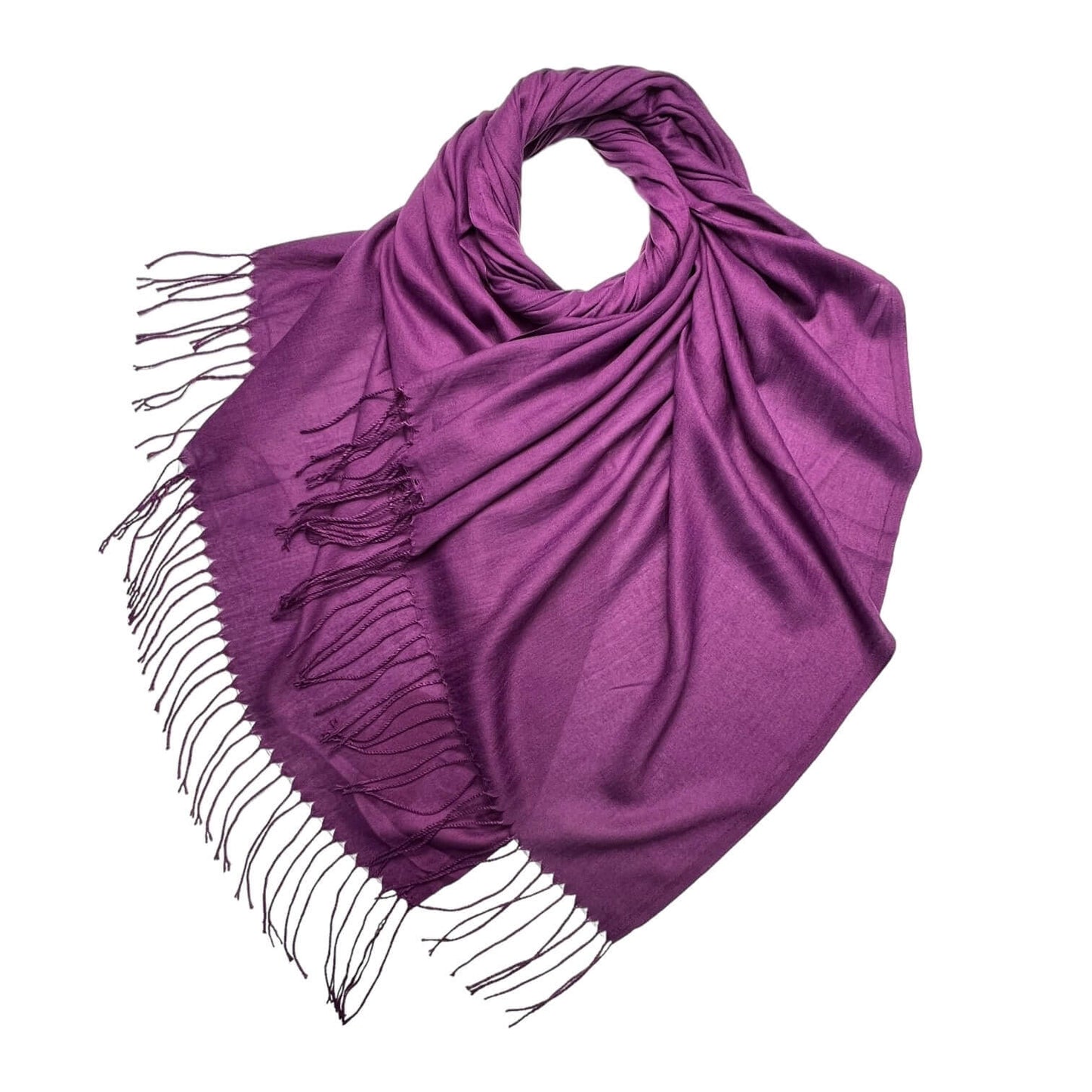 Purple Lightweight Plain Pashmina | The Jewellery Stop