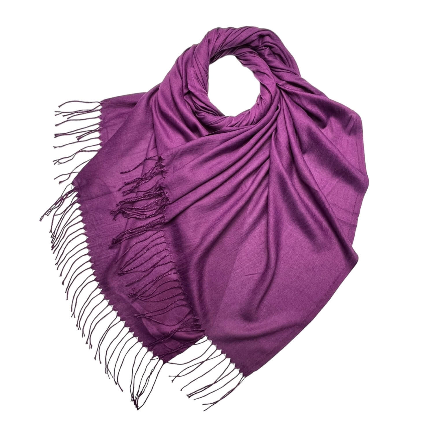 Purple Lightweight Plain Pashmina | The Jewellery Stop