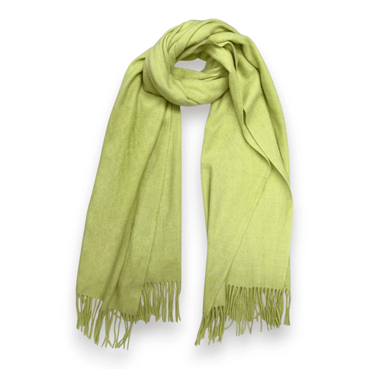 Lime Premium Wool Blend Winter Scarf