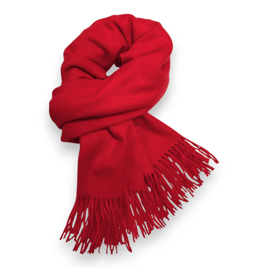 Red Premium Wool Blend Winter Scarf | The Jewellery Stop