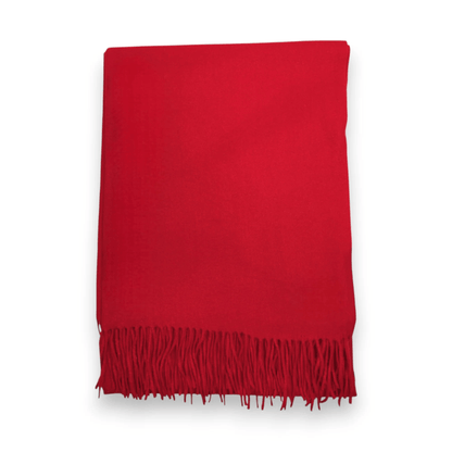 Red Premium Wool Blend Winter Scarf | The Jewellery Stop