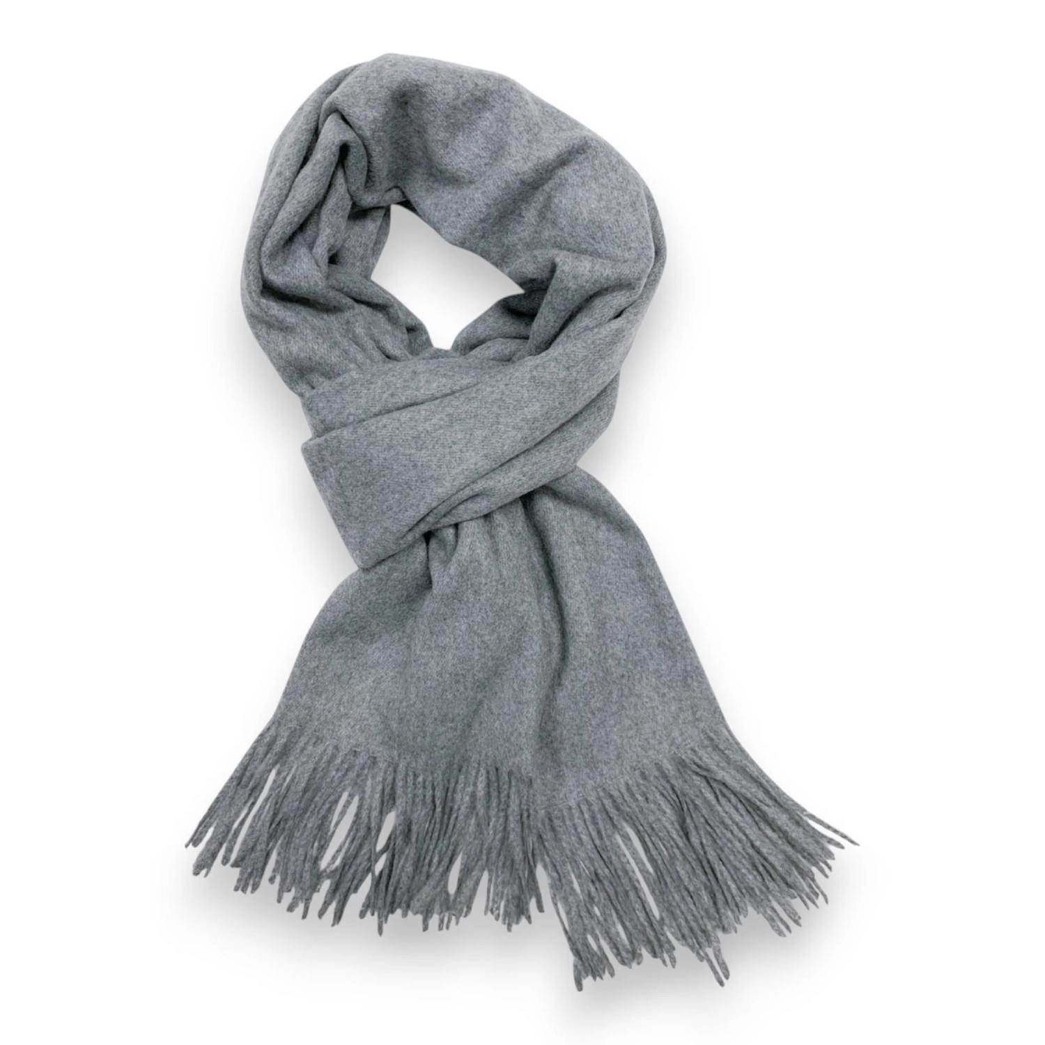 Grey Premium Wool Blend Winter Scarf | The Jewellery Stop