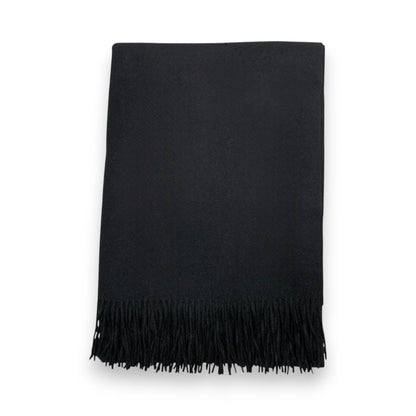 Black Premium Wool Blend Winter Scarf | The Jewellery Stop