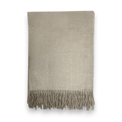 Taupe Premium Wool Blend Winter Scarf | The Jewellery Stop