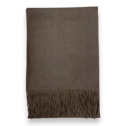 Dark Brown Premium Wool Blend Winter Scarf | The Jewellery Stop