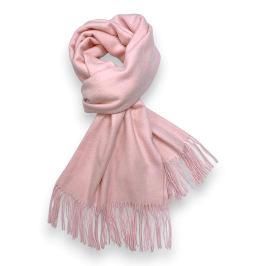 Pink Premium Wool Blend Winter Scarf