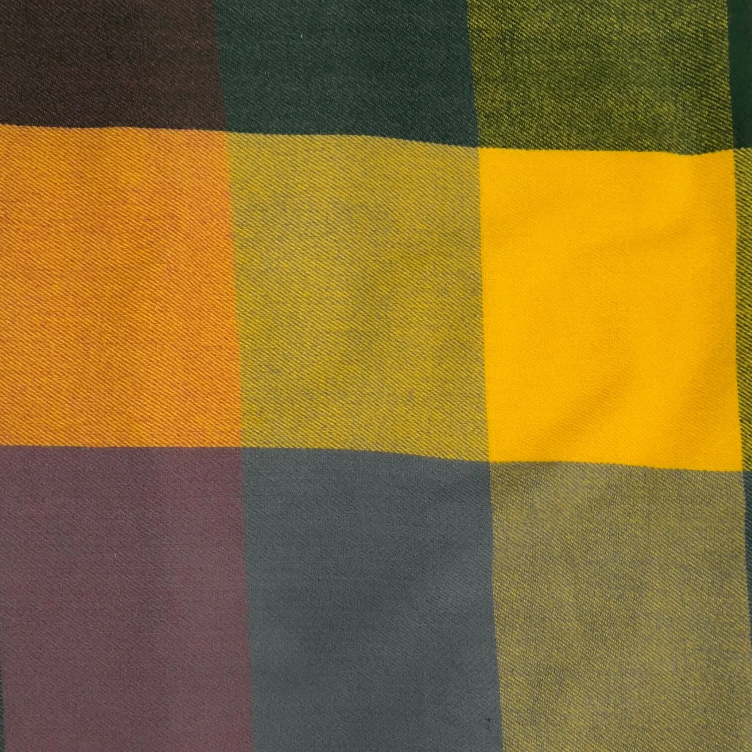 Multi Classic Check Print Wool Mix Winter Scarf | The Jewellery Stop