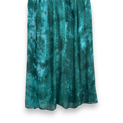 Teal Pure Modal Tie Dye Print Scarf | The Jewellery Stop