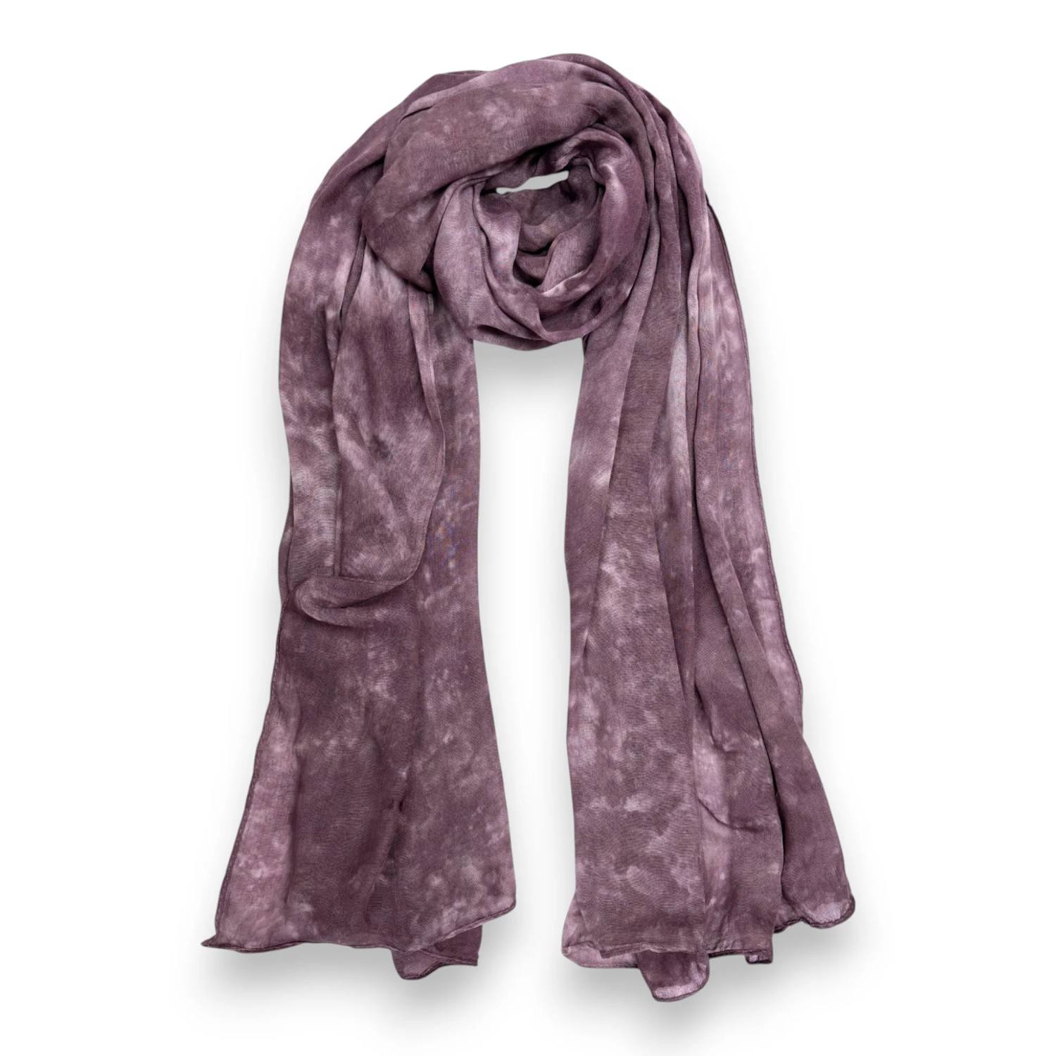 Dusty Pink Pure Modal Tie Dye Print Scarf | The Jewellery Stop