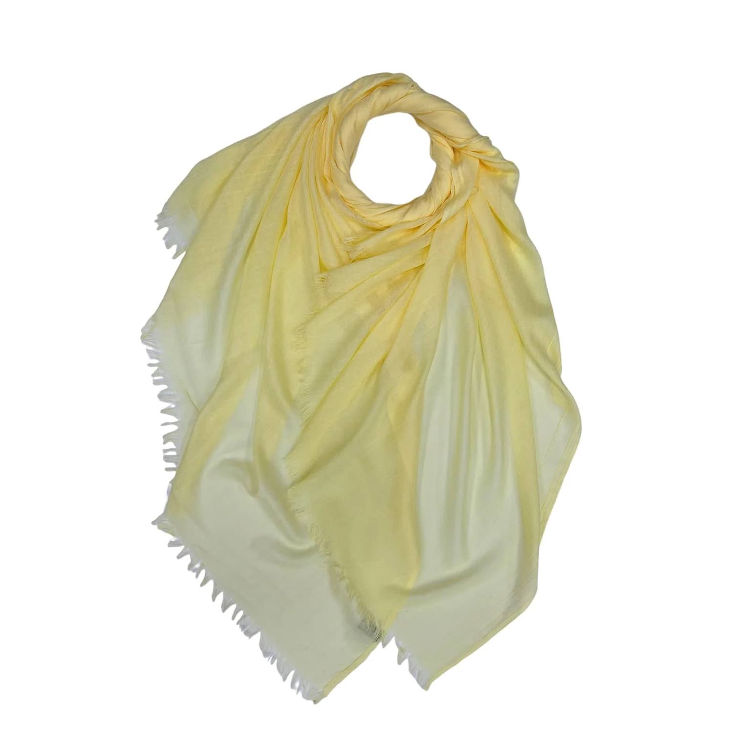 Vanilla Cotton Blend Plain Scarf | The Jewellery Stop