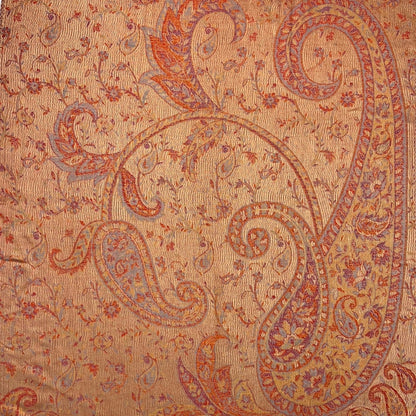 Ivory Pink Jacquard Paisley Pashmina | The Jewellery Stop