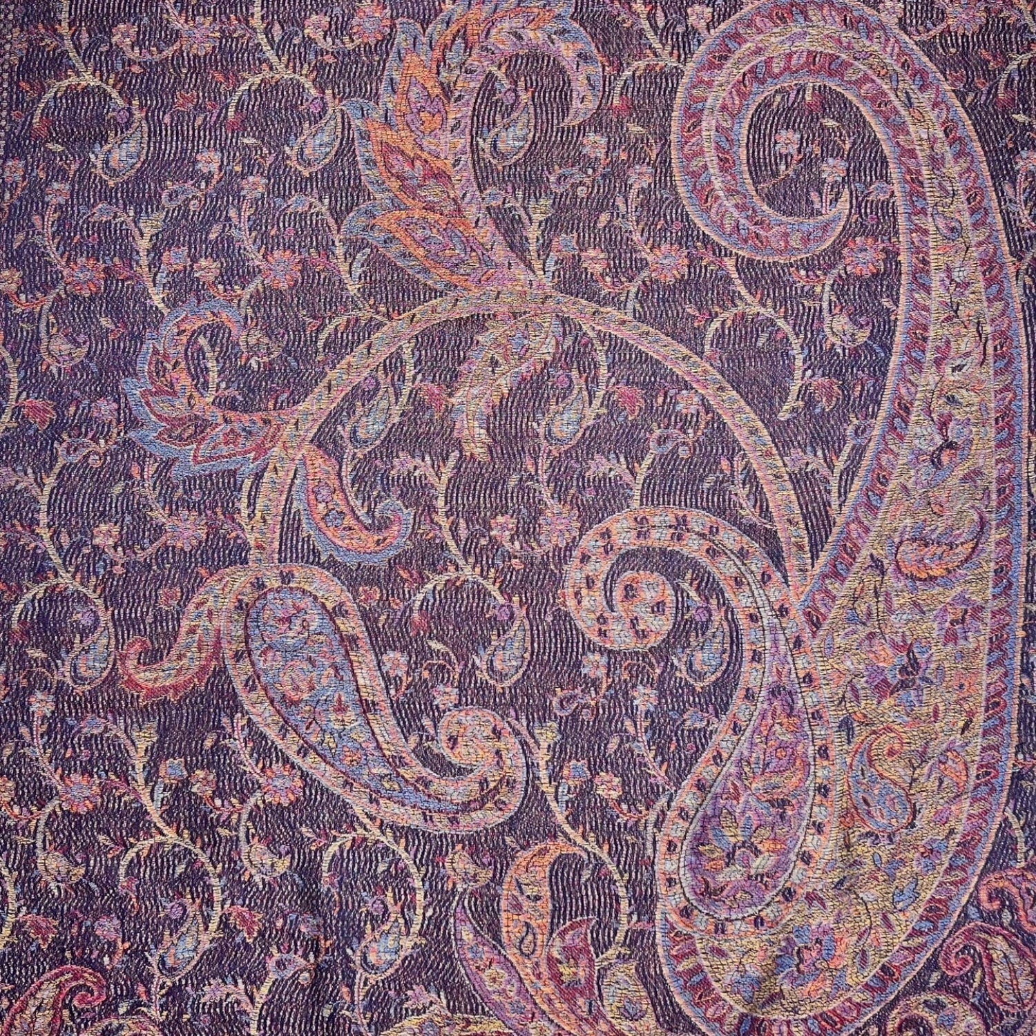 Midnight Jacquard Paisley Pashmina | The Jewellery Stop