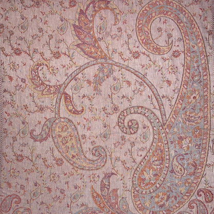 Rose Tan Jacquard Paisley Pashmina | The Jewellery Stop