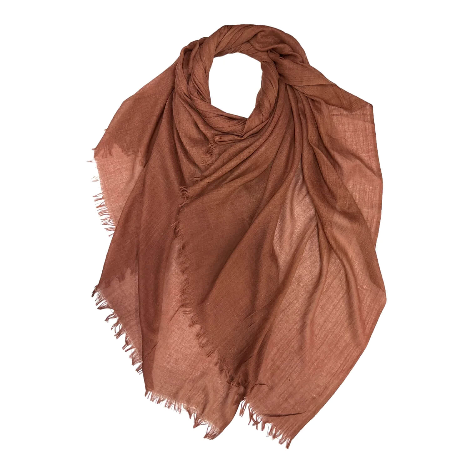 Clay Cotton Blend Plain Scarf | The Jewellery Stop