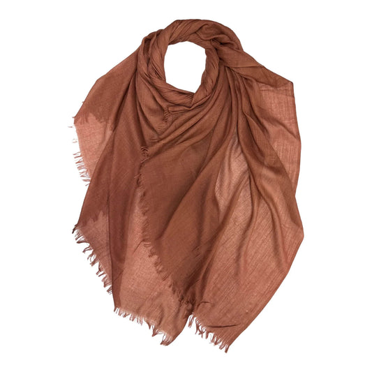 Clay Cotton Blend Plain Scarf | The Jewellery Stop